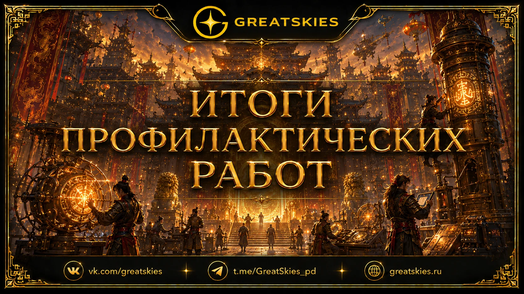 Итоги профилактических работ GreatSkies